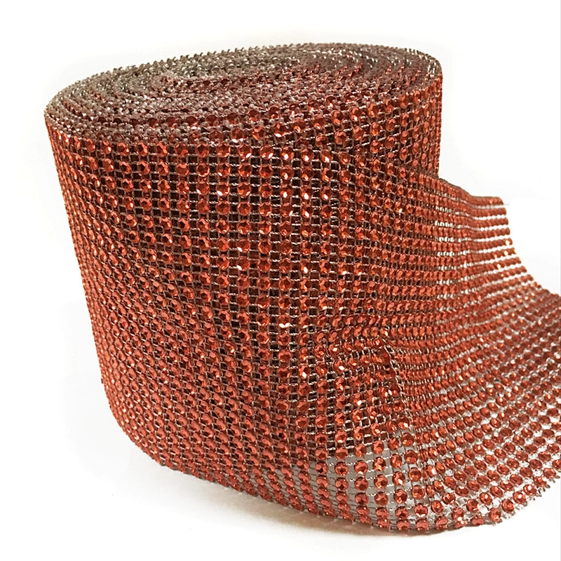 Bling Various Color wedding decoration Rhinestone trimming Mesh for clothing