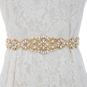 2019 top Sale Decorations Sew On Rhinestone Trimming /rhinestone Applique For Wedding Dress