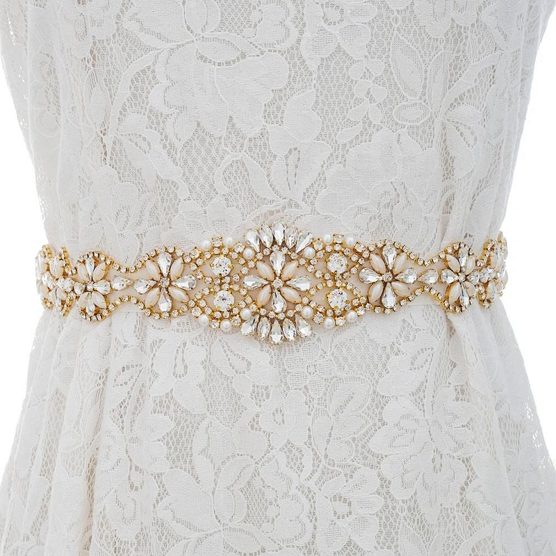 2019 top Sale Decorations Sew On Rhinestone Trimming /rhinestone Applique For Wedding Dress