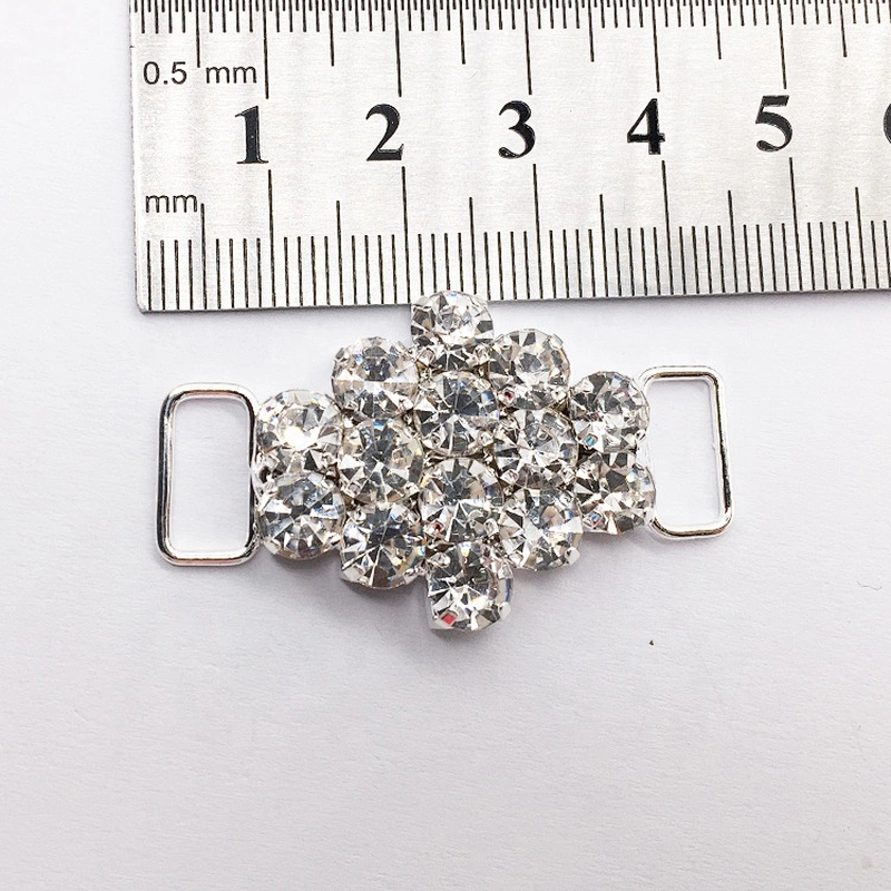 fashion crystal 4.5cm centre rhinestone bikini buckle for swimming wear
