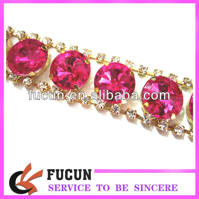 best selling products in america colorful rhinestone chain trimming for wedding dresses