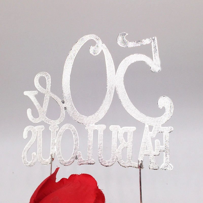 Elegant Wedding Birthday Party Cake Accessories Age Fabulous Birthday Cake Topper Wholesale