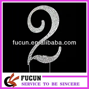 Elegant number cake toppper 