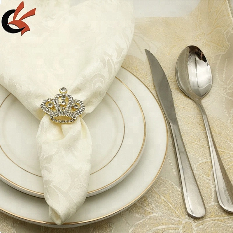 CRYSTAL RHINESTONE DIAMOND CROWN NAPKIN RING HOLDERS