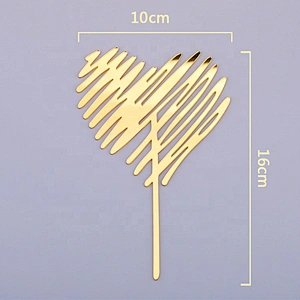 Hot selling custom multicolor cake accessory cake topper acrylic for happy birthday decoration