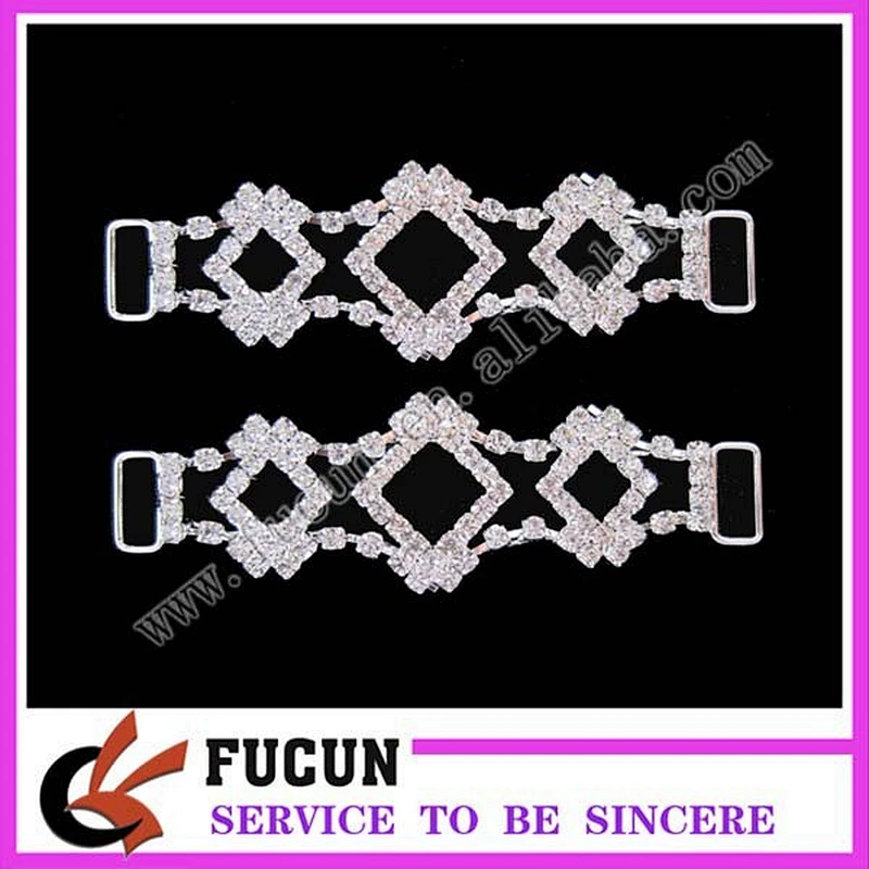 Alibaba crystal rhinestone bikini/swimwear connectors/Rhinestone connector hot sell