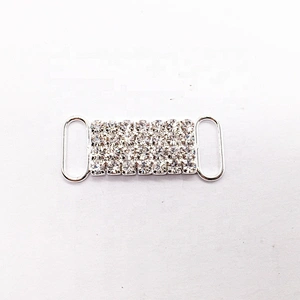 Wholesale lots bulk crystal plane rhinestone pave bikini connectors for swimwear suits