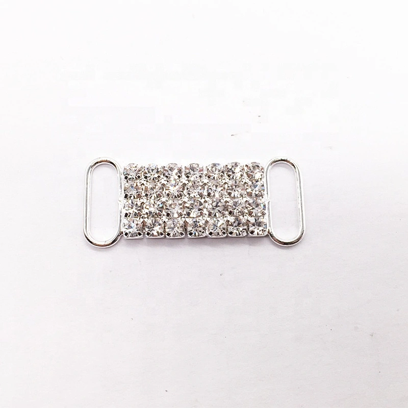 Wholesale lots bulk crystal plane rhinestone pave bikini connectors for swimwear suits