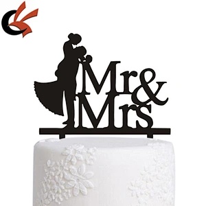 Wedding Mr & Mrs Acrylic Love Cake Topper