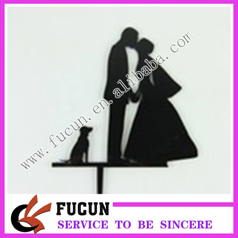 Acrylic wedding cake topper