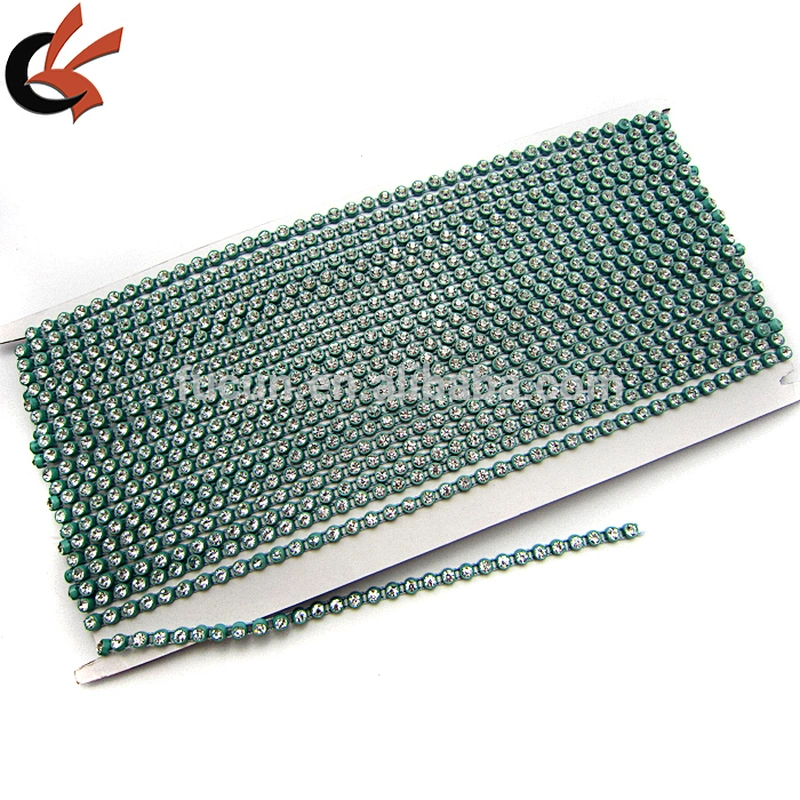 plastic base sparkly rhinestone trim by the yard