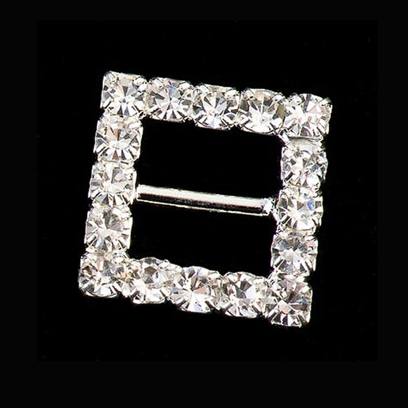 Diamonds wedding decors spandex invitations small rhinestone buckles