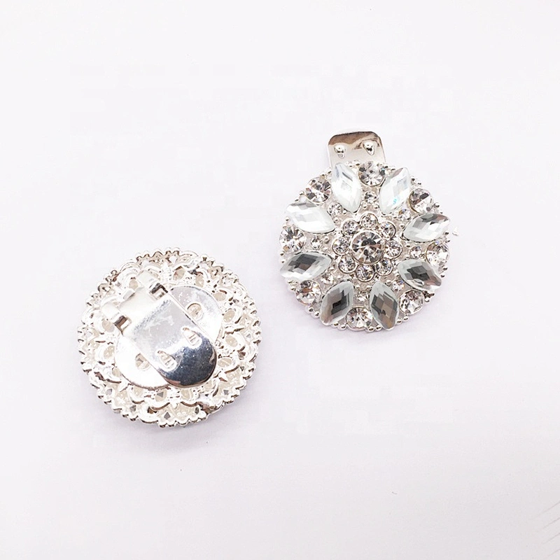 Female Shoe Buckle Metal Rhinestone Fitting Part Shoe Clip Upper Buckle For Decoration