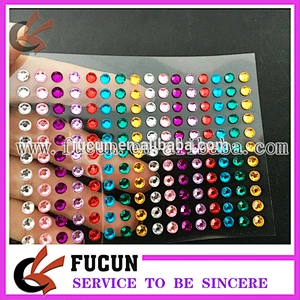 multi gem sticker sheet for Home rhinestone Decoration Use and wall decoration sticker
