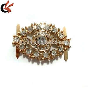 Fashion decorative shoes accessories gold plating Wedding Bridal Shoe ornament bag accessories