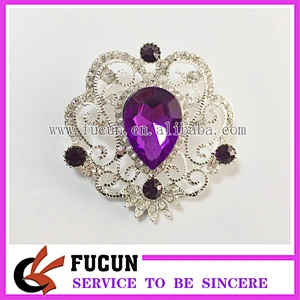 fashionable jewelry bridal invitation decorative brooches wedding crystal vintage brooch