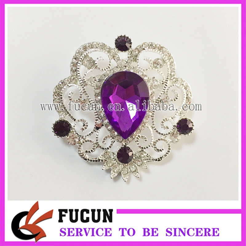fashionable jewelry bridal invitation decorative brooches wedding crystal vintage brooch