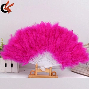 Soft Fluffy Lady Burlesque Wedding Hand Fancy Dress Costume Dance Feather Fan