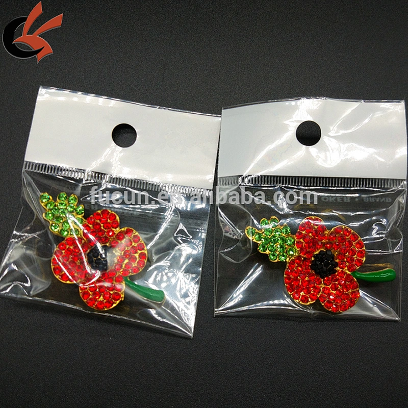 Stunning Rhinestone Custom Flower Brooch Lapel Badge Brooches & Pins