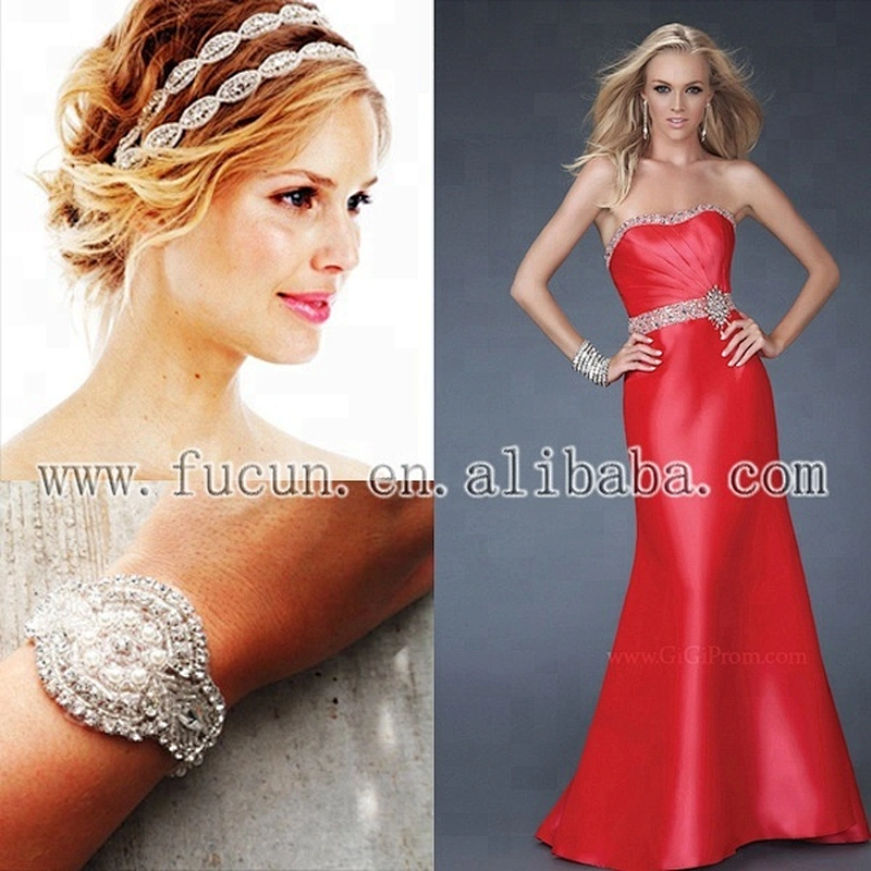 wholesale Wedding Bridal Sash Crystal Rhinestone Applique headpiece applique