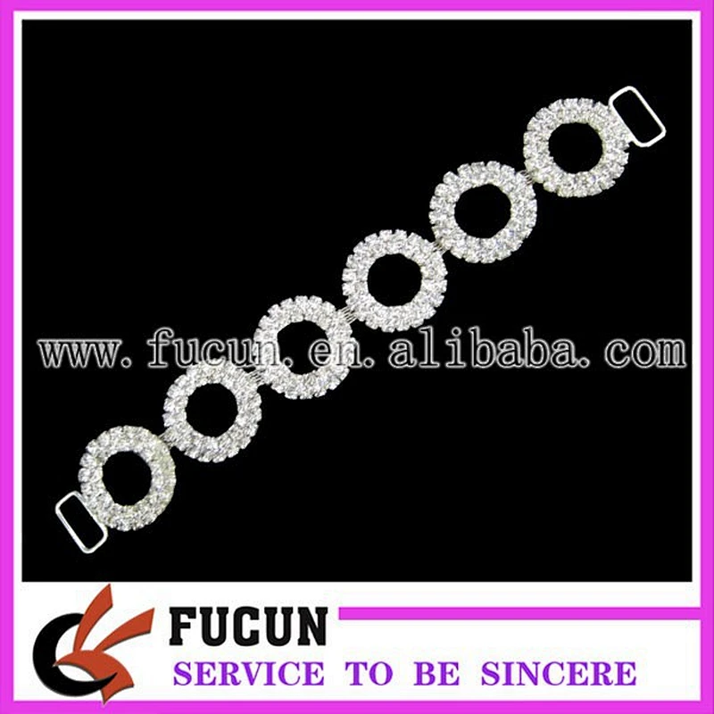 wholesale crystal rhinestone bikini/diamante connector for bikini swimwear
