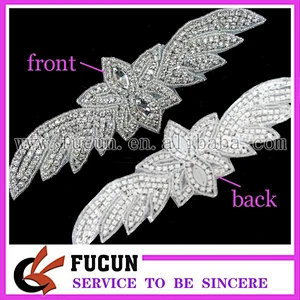China manufacturer iron on rhinestone applique for garment,bag,shoe decoration