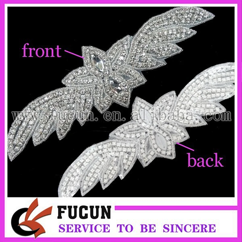 China manufacturer iron on rhinestone applique for garment,bag,shoe decoration