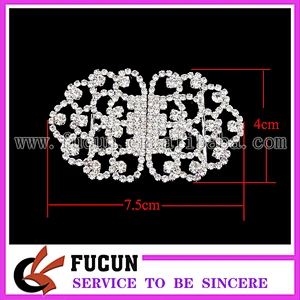 rhinestone pair buckles for wedding silk box