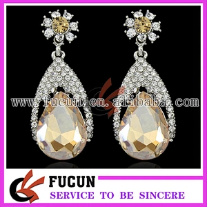 latest fashion topshop high quality design silver plated earring jewelry