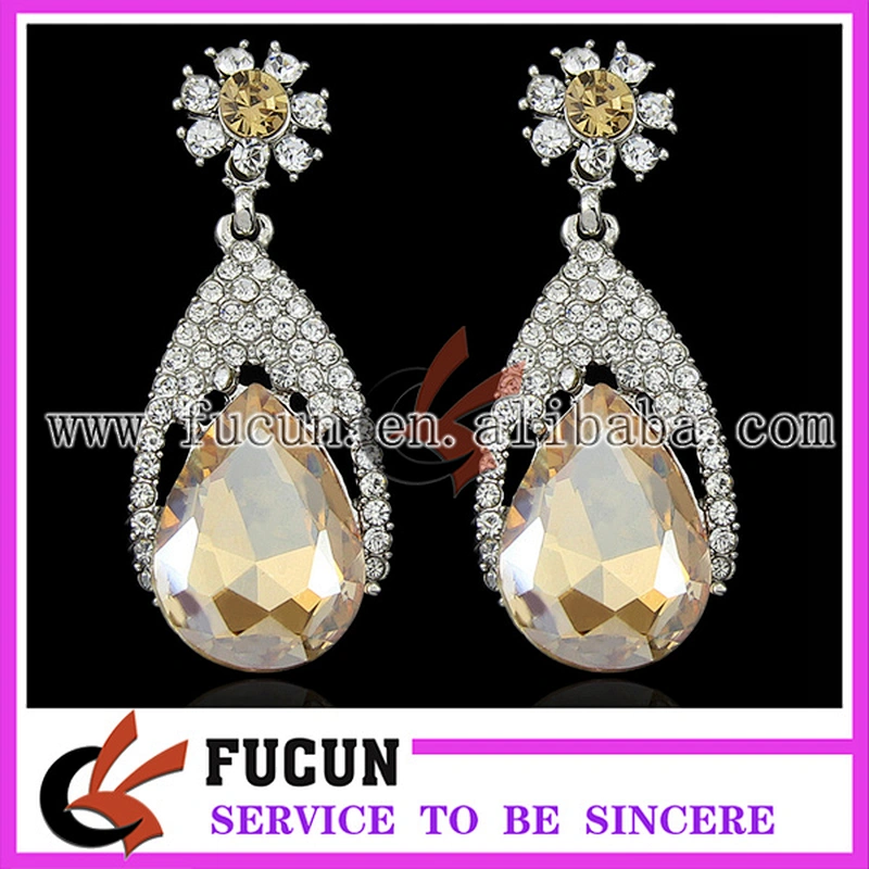 latest fashion topshop high quality design silver plated earring jewelry