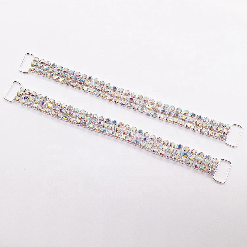 Wholesale ss16 Clear Crystal Bikini Dense Rhinestone Swimwear Connector for Sell