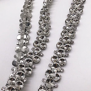 bulk  bridal wedding rhinestone crystal trimming for Jewelry Set