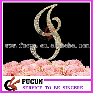 Hot Sale Wedding Favors Rhinestone Cake Toppers For Party Decoration