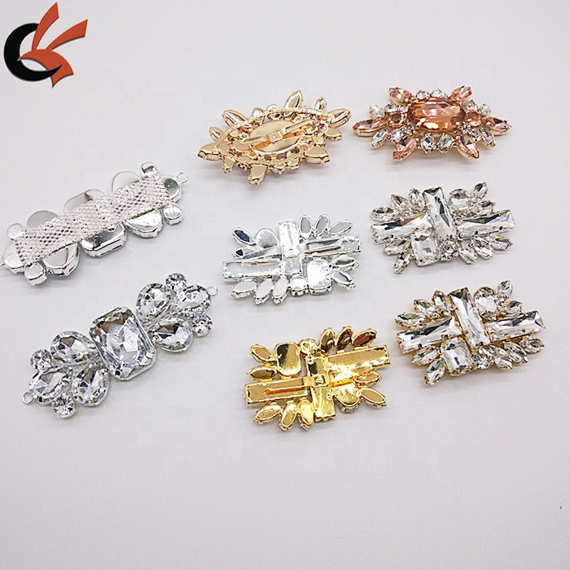 New arrival fashion crystal rhinestone shoe buckles shoe accessories