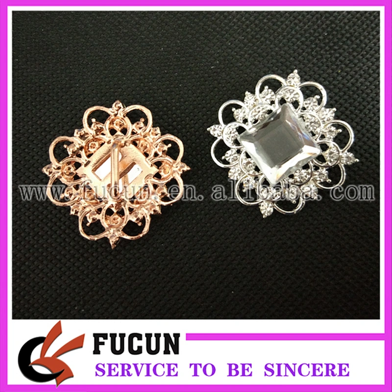 Wholesale Rhinestone Vintage Invitation Buckles Vintage Style Wedding Bling Craft Supplies Buckle Slider
