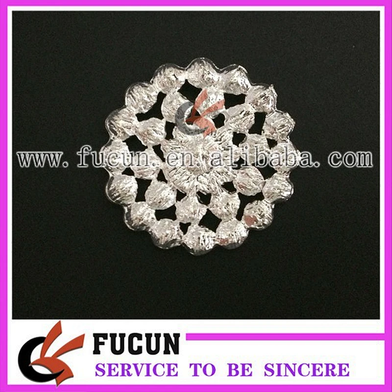 Rhinestone Crystal Bridal Wedding Flower Bouquet Cake Round Brooch Pin