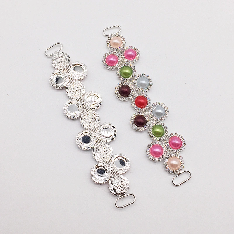 Fashion jelly women swimming wear assorted colored pearl beads bikini connector