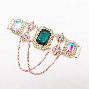New Arrival Style Swimwear Set Rhinestone Connector Accessories Crystal Rhinestone Connector For Bikini Decoration