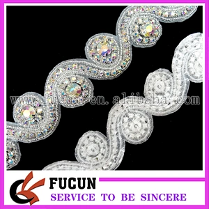 rhinestone bridal appliques rhinestone appliques for wedding decoration