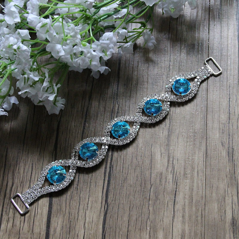 2018 hot sale bling rhinestone jewelry for bikini connector decoration