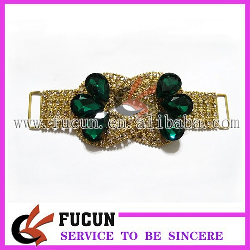 wholesale colorful rhinestone connectors for swimwear