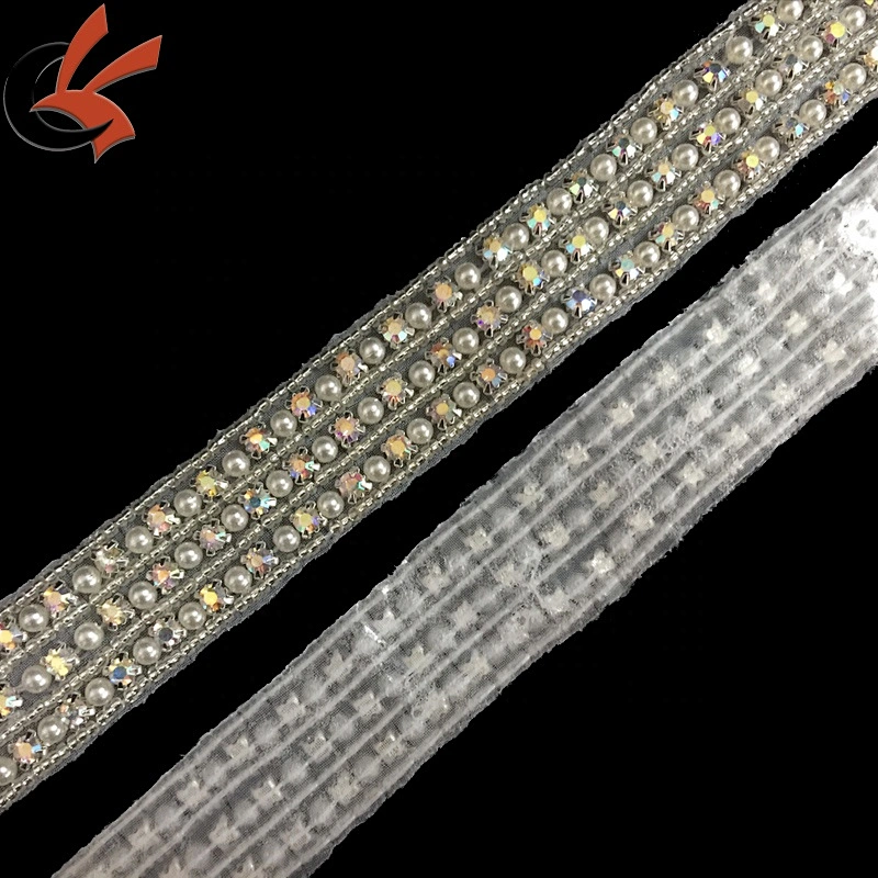 Wedding Bridal Belt Rhinestone Crystal Applique Trim for Bridesmaid Dress