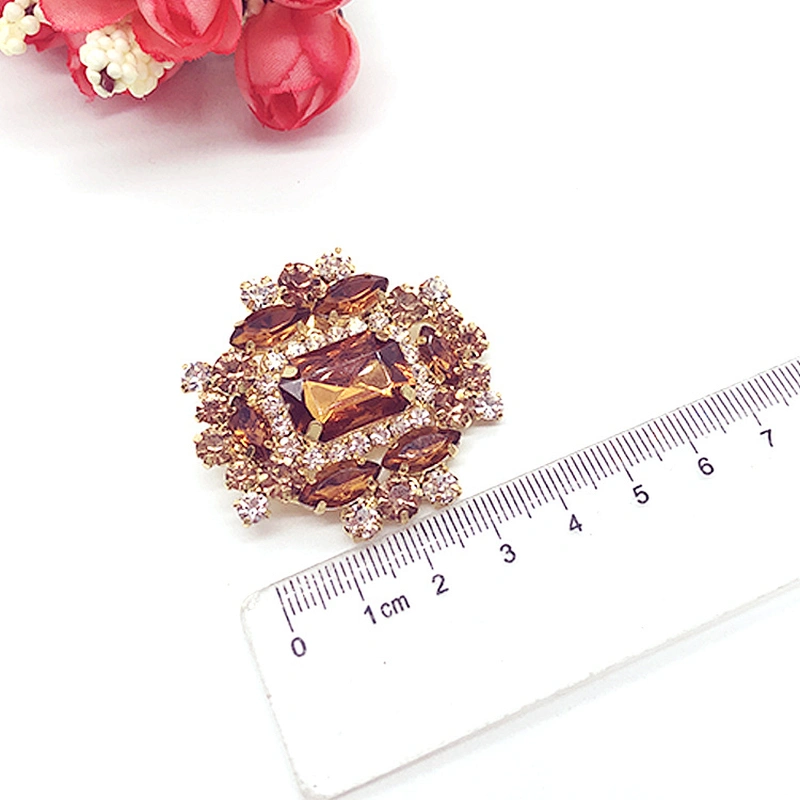 Wholesale Vintage fashion ladies jewel gemstone shoe clip for bridal high heel