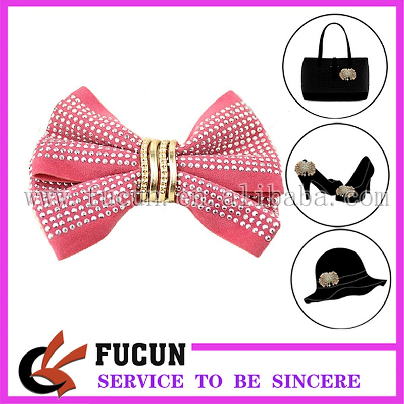 New arrival wholesale high heels Nubuck Leather metal removable shoe decoration accessories