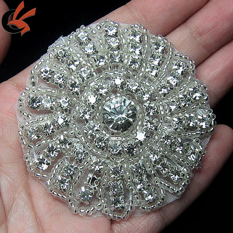 wedding bride rhinestone appliques for headband decoration