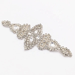 custom rhinestone iron on transfers rhinestone bridal dress appliques wholesale