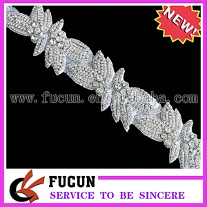 rhinestone bridal appliques rhinestone appliques for wedding decoration