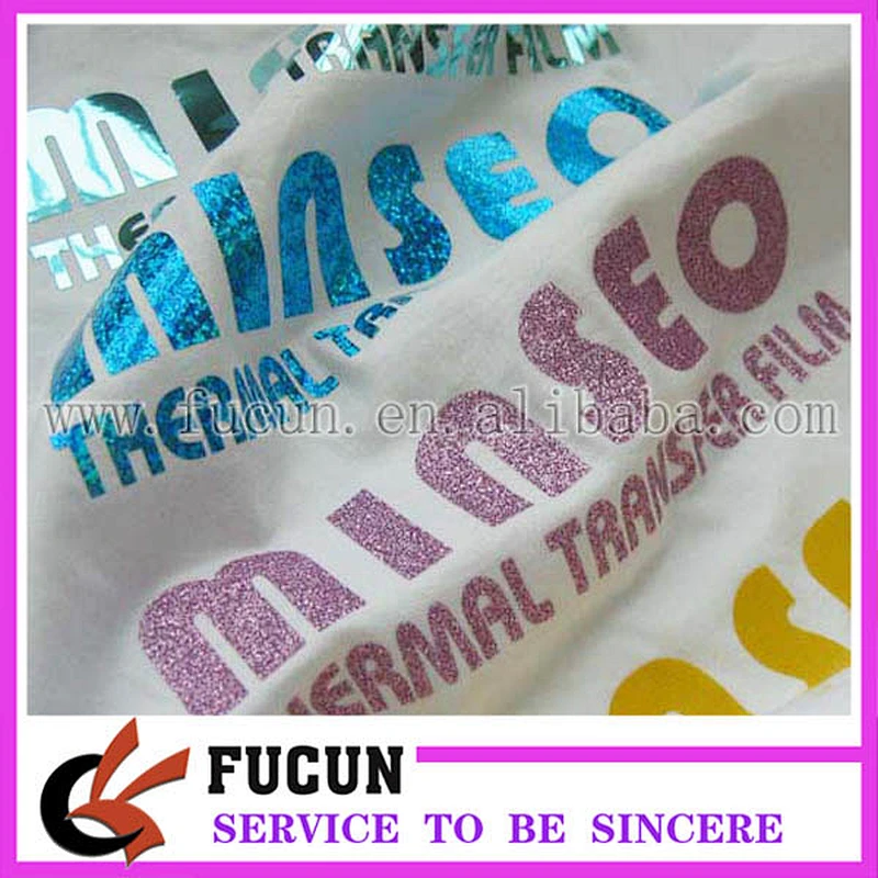 Popular Korea Quality Glitter Heat Transfer Vinyl Sheet for T shirt DIY decoration 10