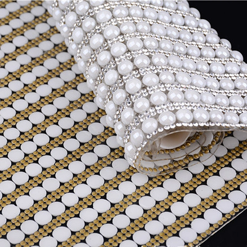 New Arrival Fashion Hot fix diamante shining rhinestone mesh sheet 24cmx40cm