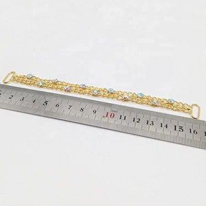 New Bikini Decorative Metal Chain Gold Rhinestone Bikini Swimwear Connectors